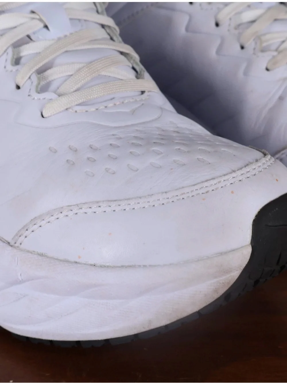Hoka White Athletic Walking Shoes